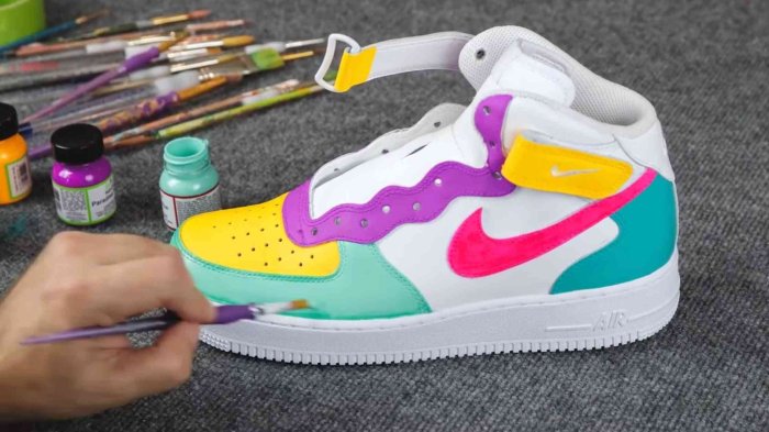 Nike force air custom shoes painted girls sneakers af1 1s sneaker cute women jordan colorful girl choose board diy saved