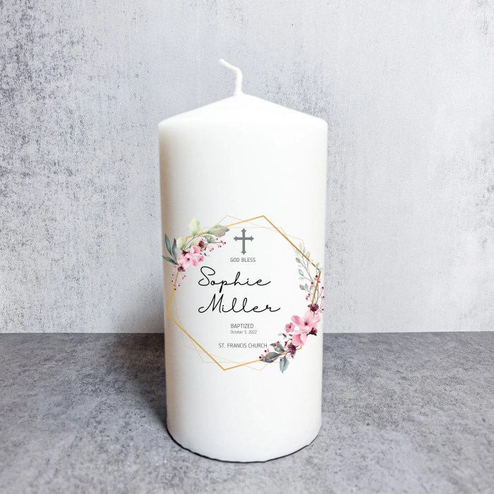 Candle baptism christening baptismal candles visit