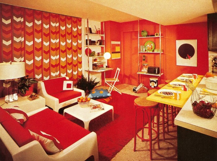 Karakteristik desain interior tahun 1970