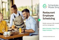 Restaurant employee scheduling software